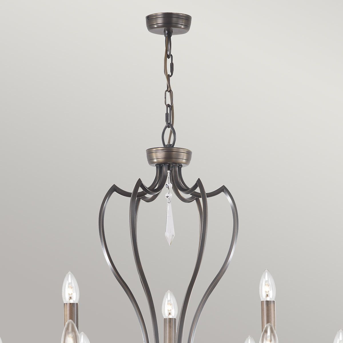 Elstead Pimlico Dark Bronze 9 Light Chandelier