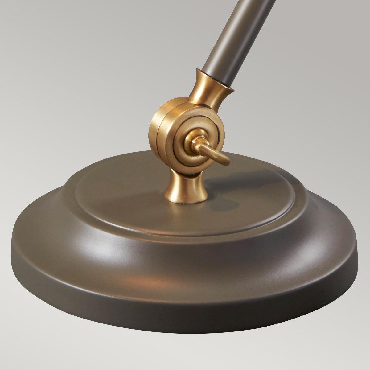 Provence Element 1 Light Grey & Aged Brass Mini Table Lamp
