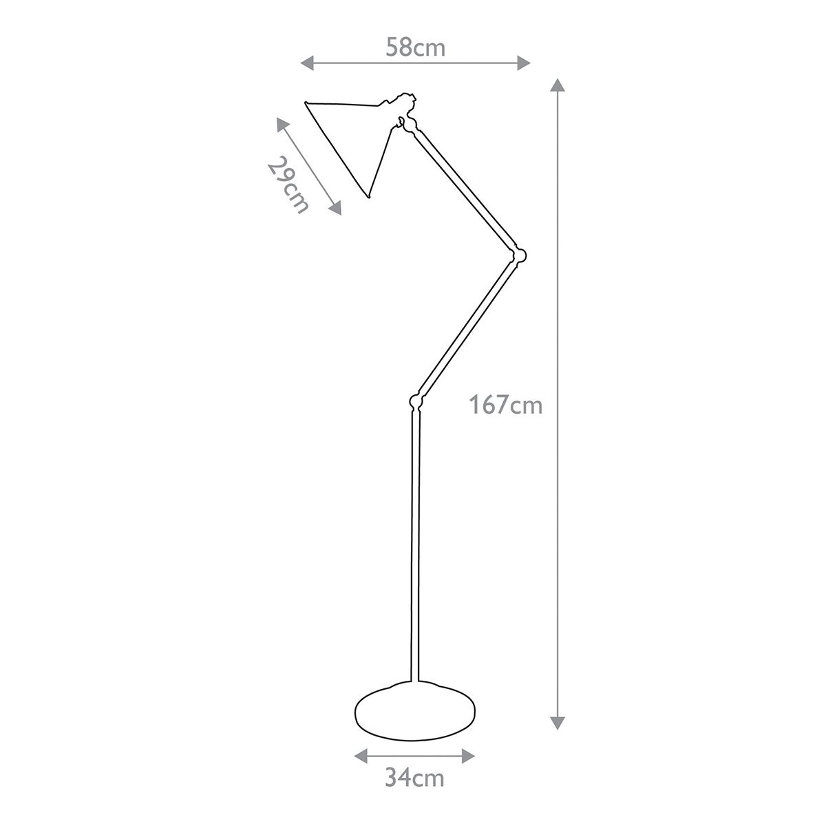 Provence Old Bronze Floor Lamp