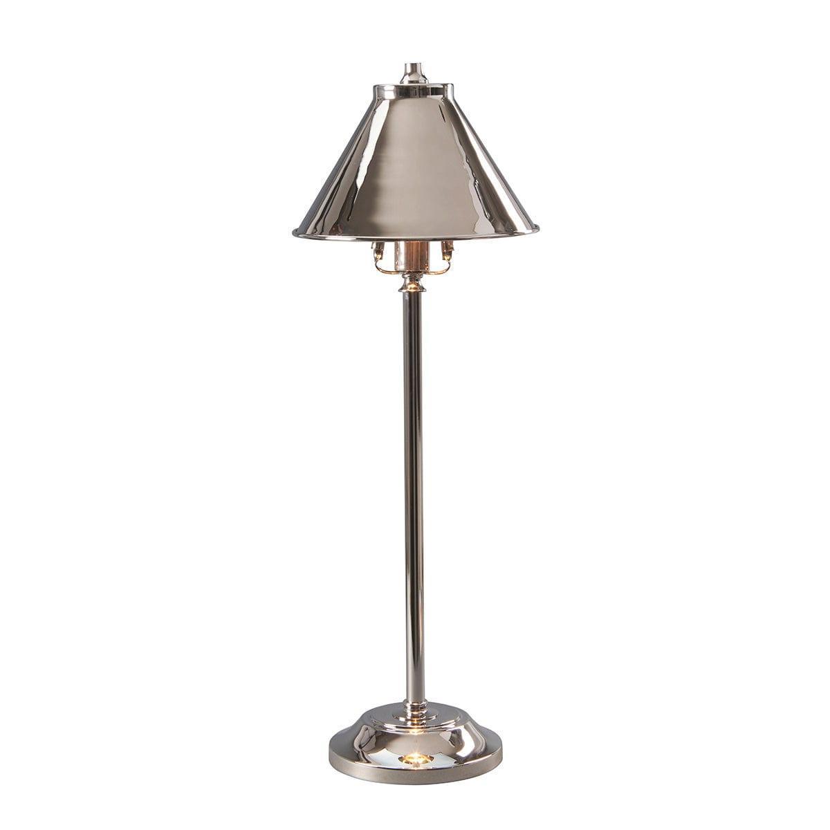 Elstead Provence 1 Light Polished Nickel Stick Lamp-warehouse-40
