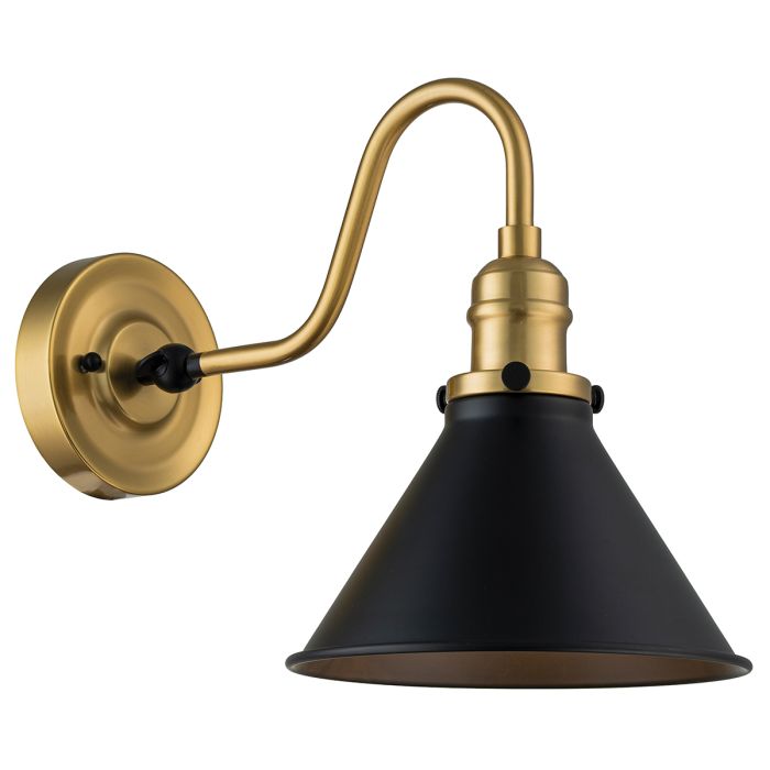 Elstead Provence Brass Wall Light PV1-AB-MB by Elstead Lighting