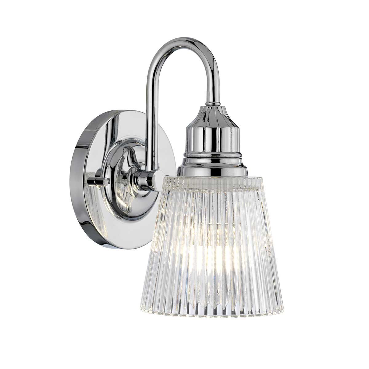Addison Polished Chrome Bathroom Wall Light QN-ADDISON1-BATH by Quintiesse
