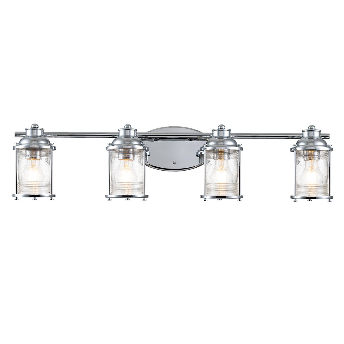 Ashland Bay 4 Light Polished Chrome Bathroom Wall Light QN-ASHLANDBAY4-PC-BATH by Kichler