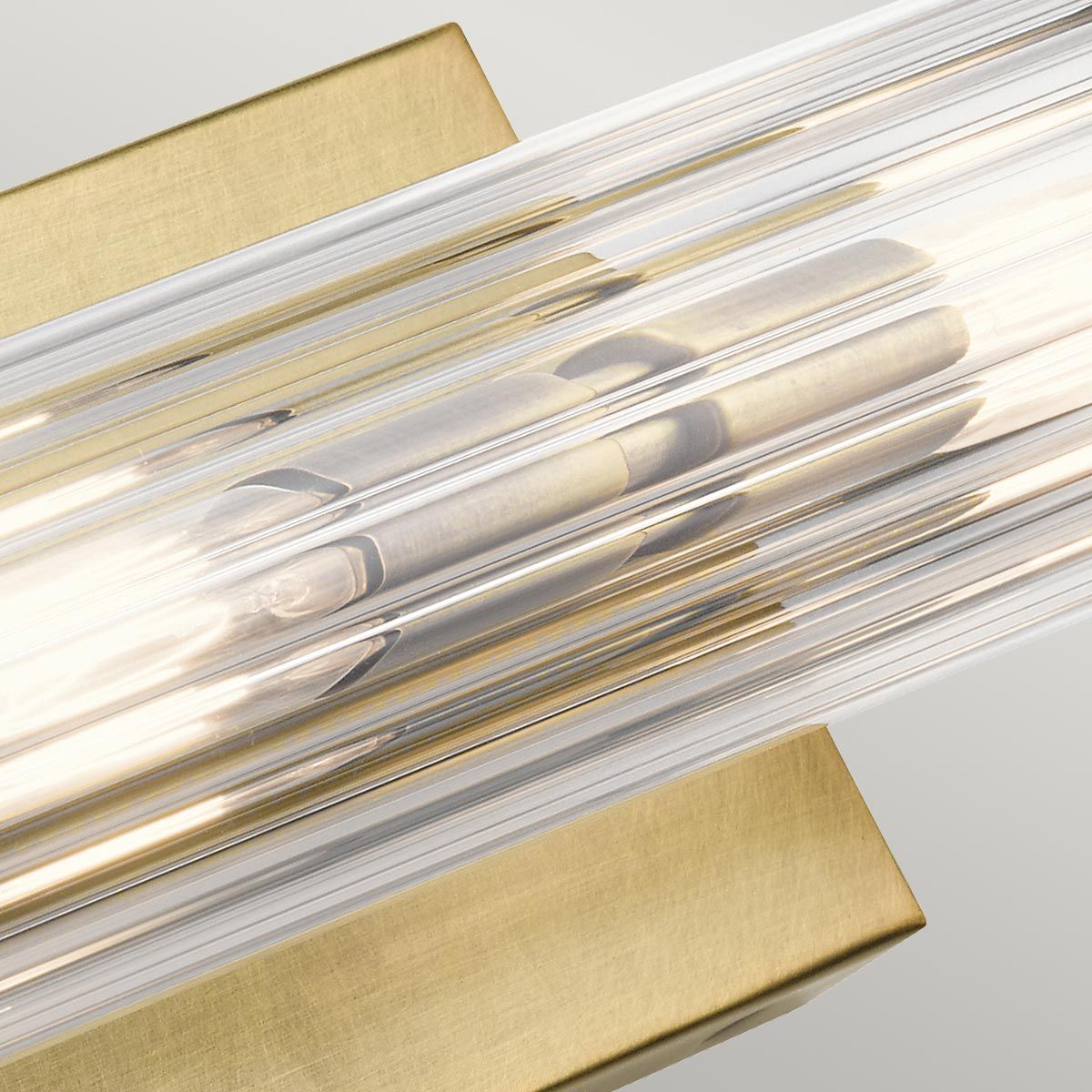 Azores Double Brass Bathroom Wall Light