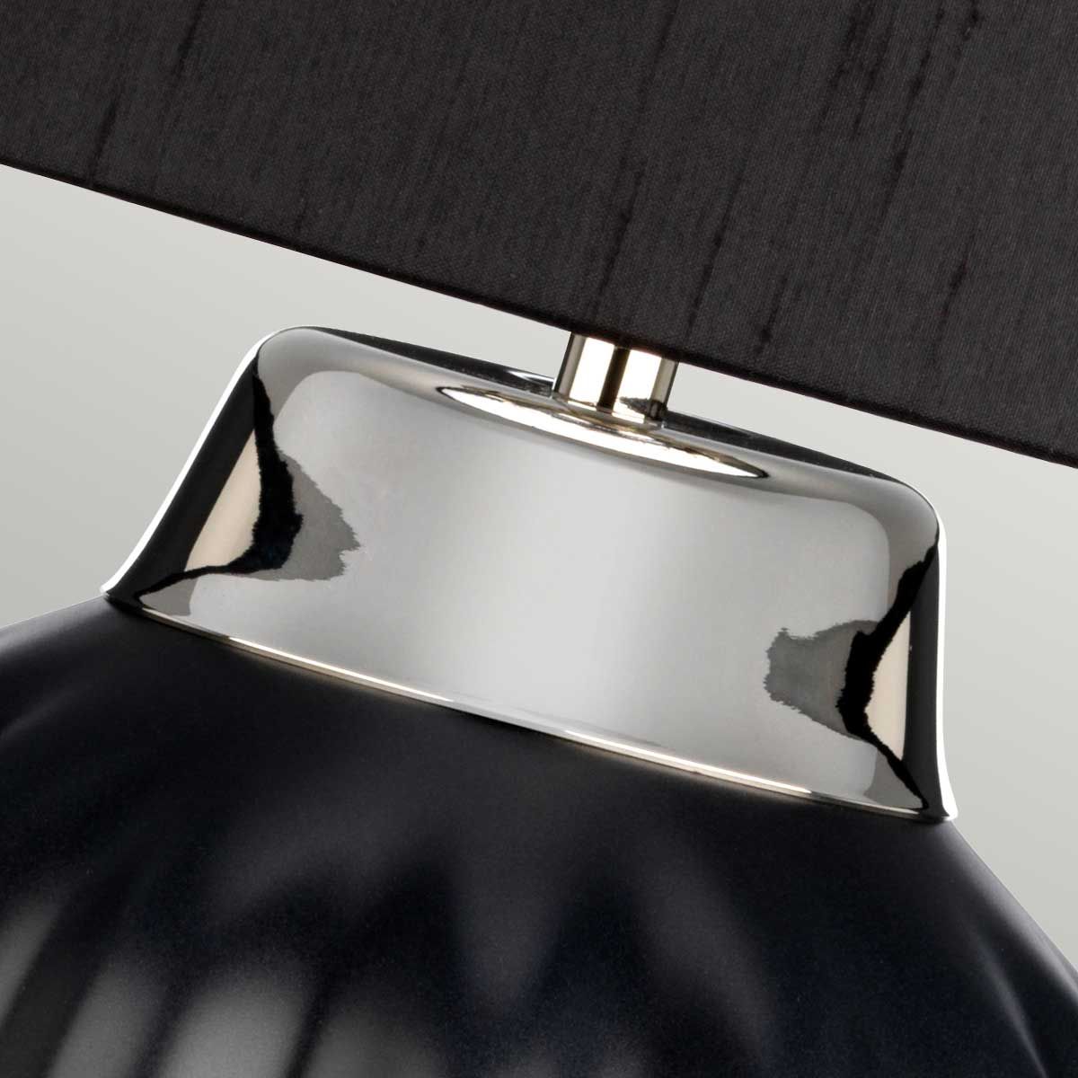 Bexley Black & Polished Nickel Table Lamp