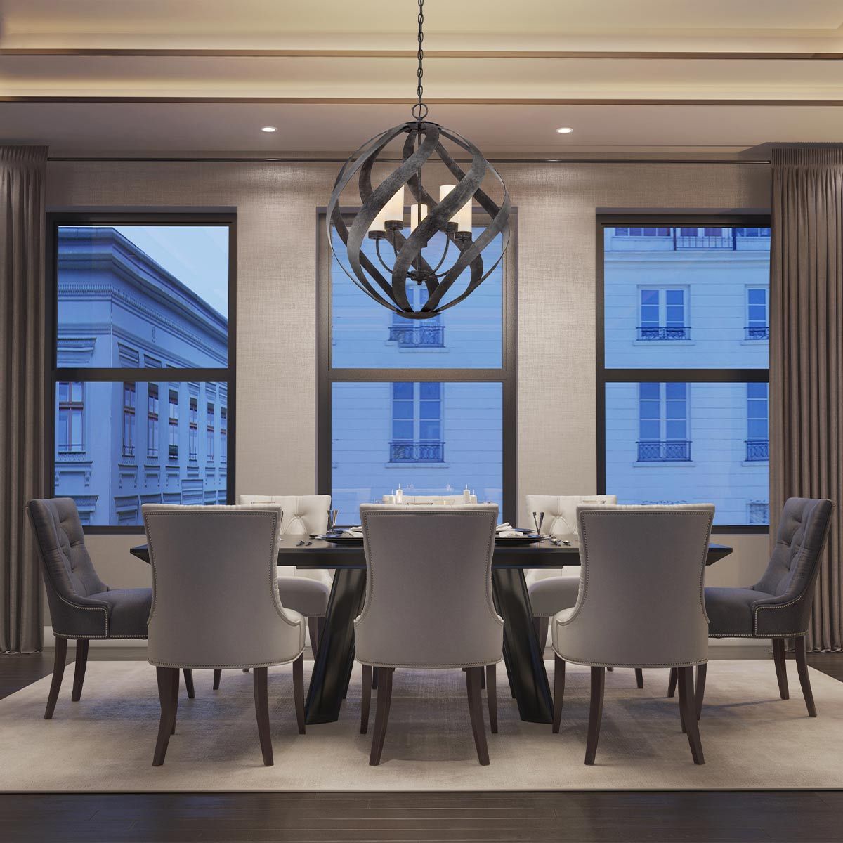 Blacksmith 5 Light Outdoor Chandelier-warehouse-clearance-140826