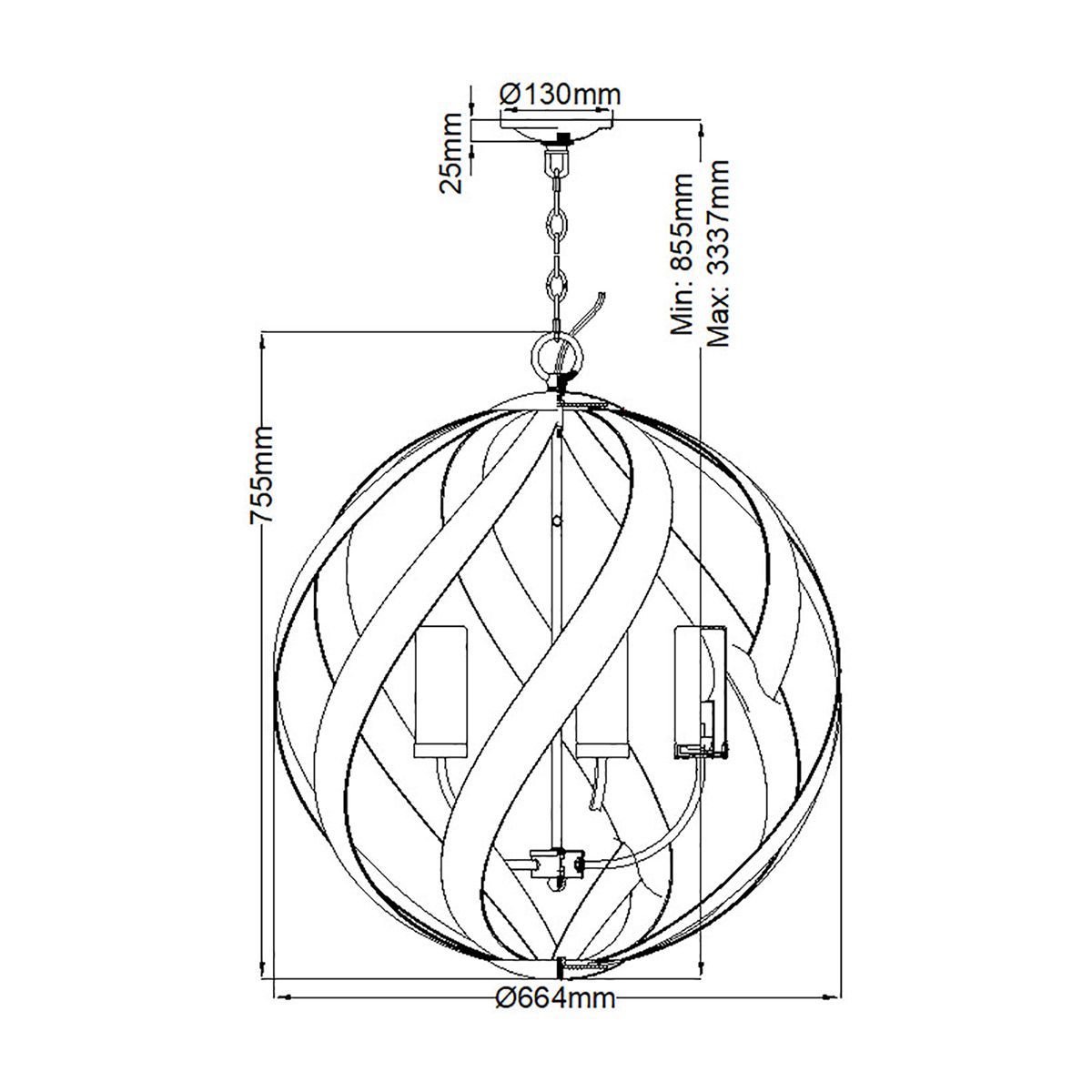Blacksmith 5 Light Outdoor Chandelier