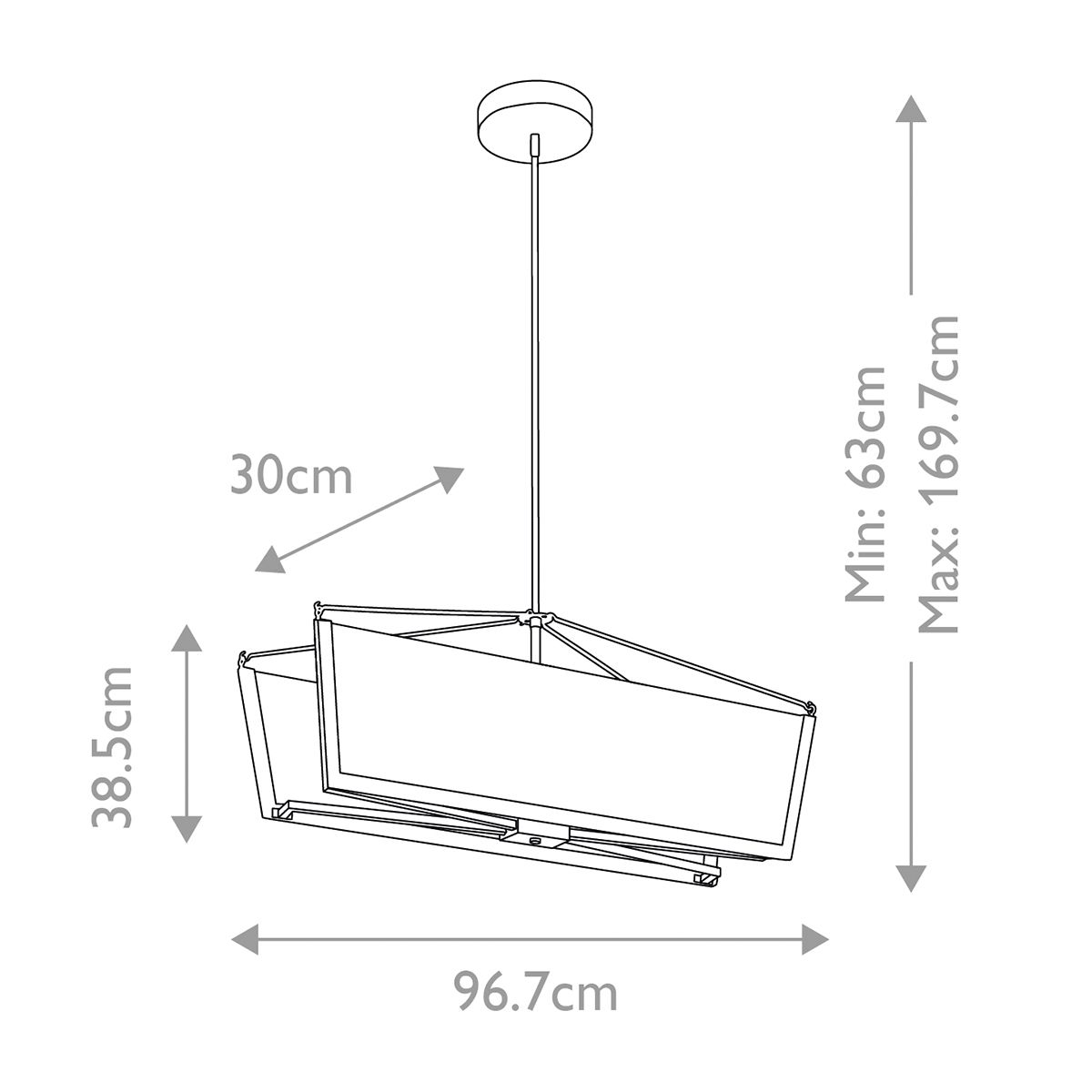 Calters LED Gold KItchen Isle Pendant