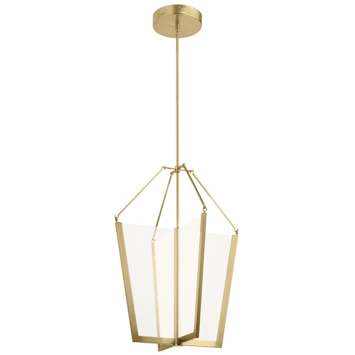 Calters Large LED Foyer Pendant By Quintiesse Lighting QN-CALTERS-P-L-CG