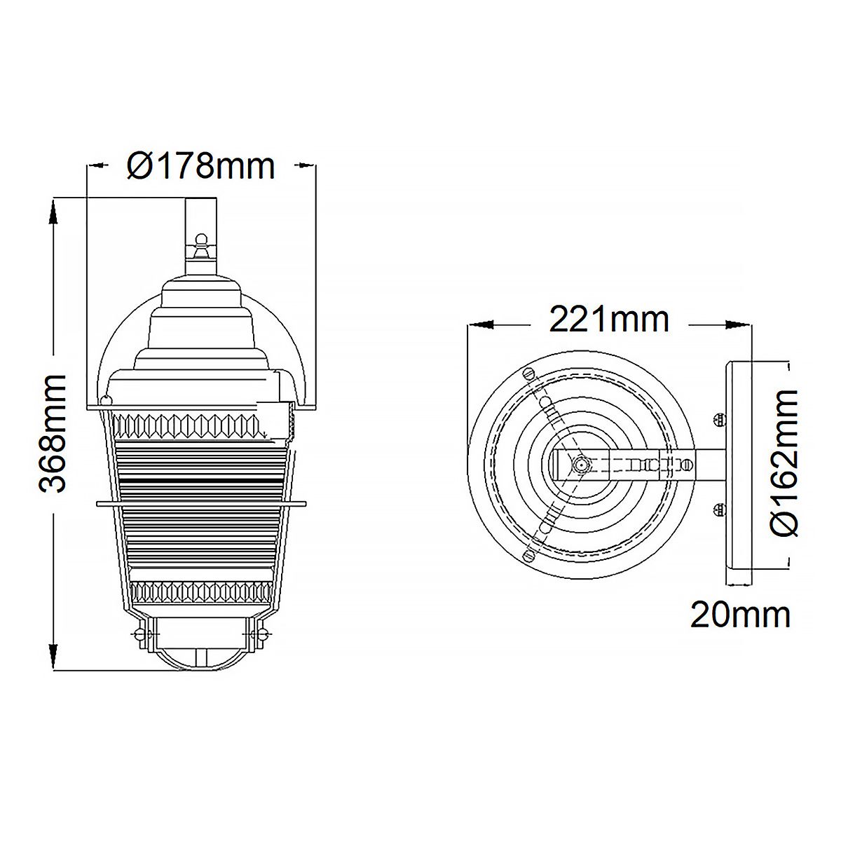 Chance Harbor Small Zinc Outdoor Wall Lantern