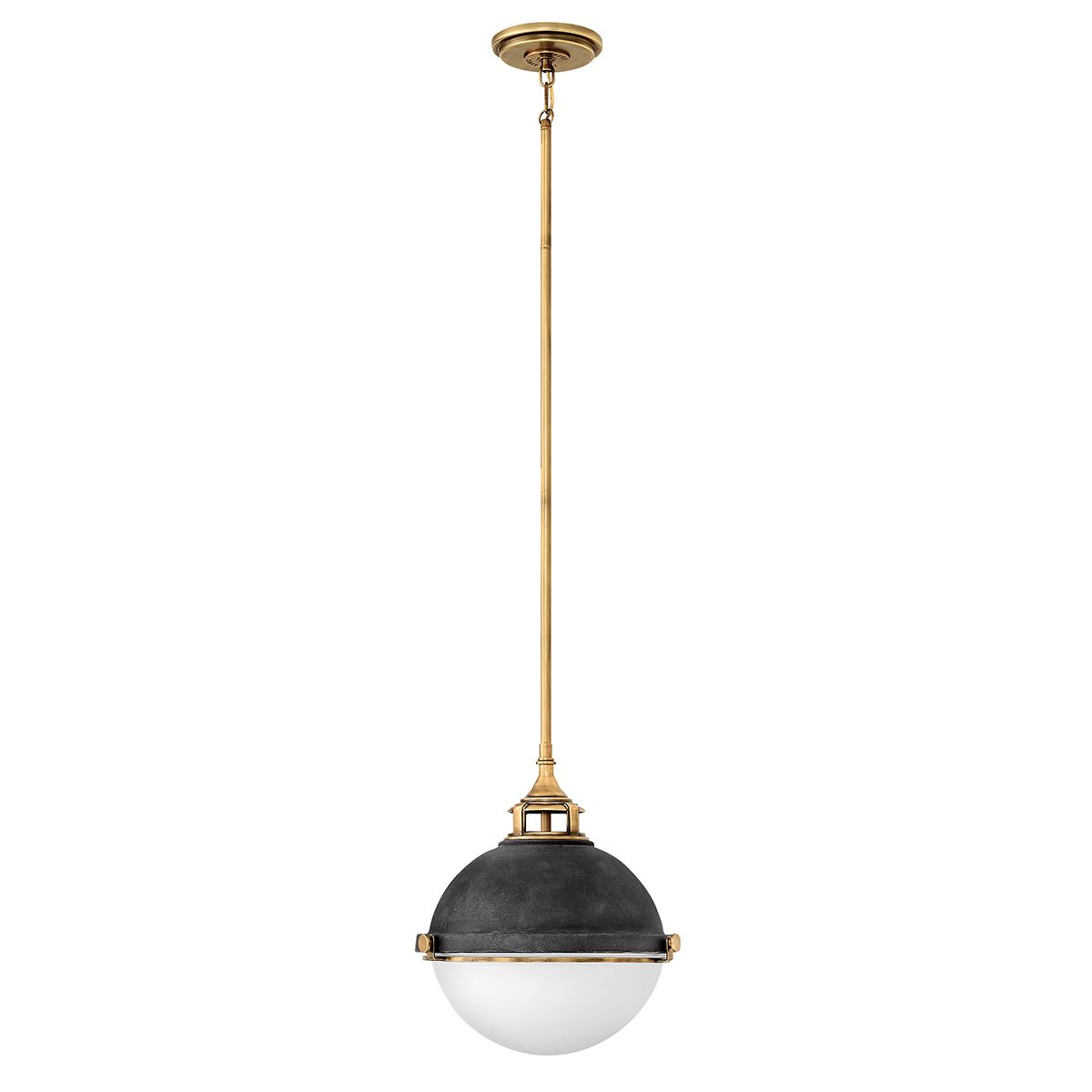 Fletcher 2 Light Zinc & Brass Hallway Ceiling Pendant Light By Quintiesse Lighting QN-FLETCHER-P-M-AZ
