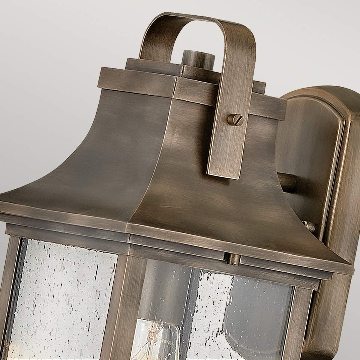 Grant 1 Light Small Bronze Outdoor Wall Lantern