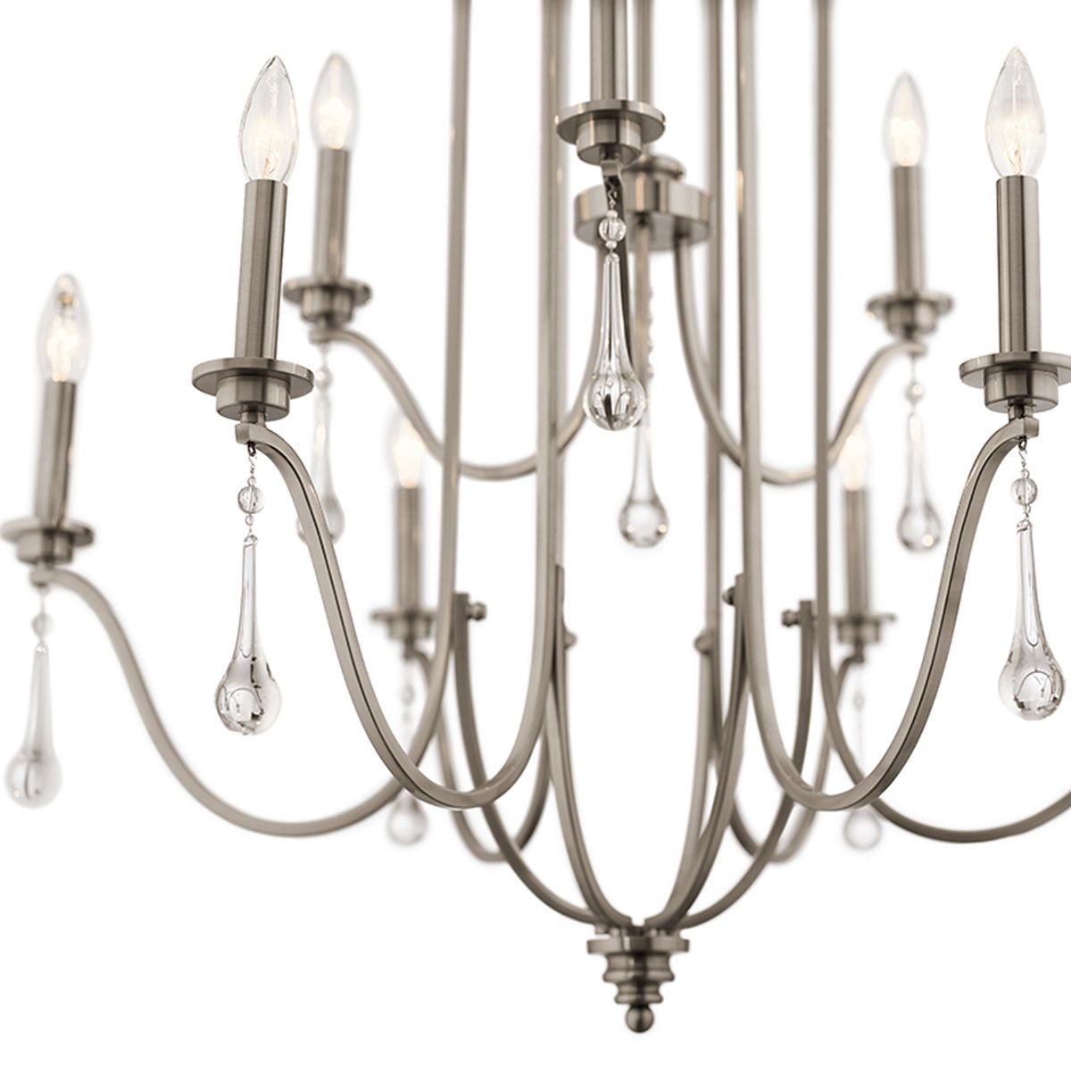 Karlee 9 Light Pewter Chandelier