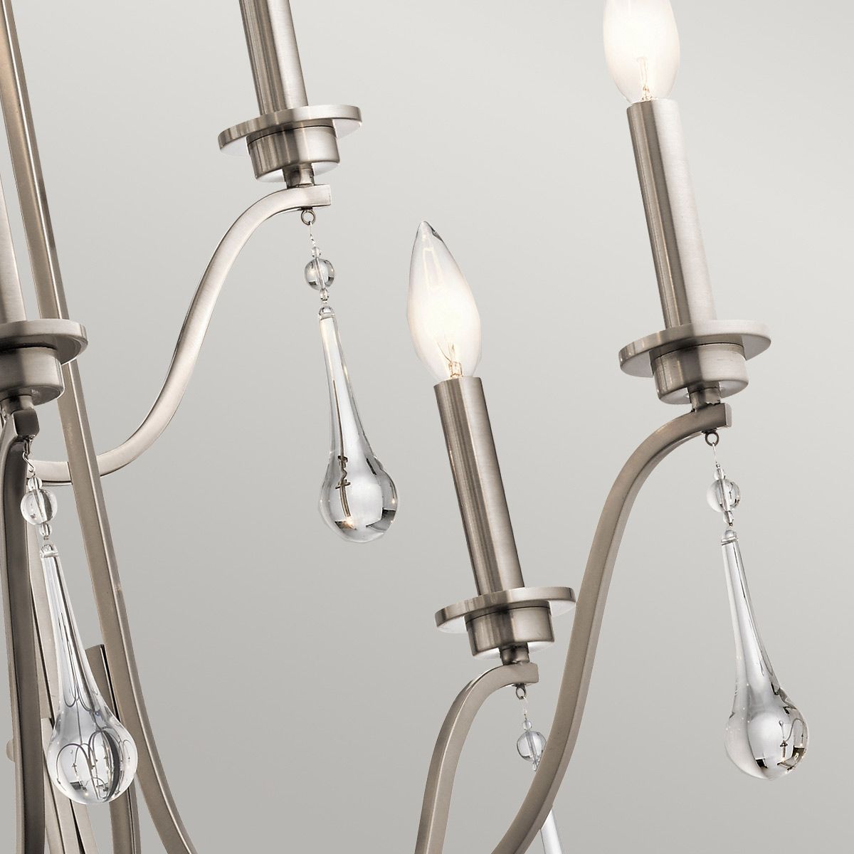 Karlee 9 Light Pewter Chandelier