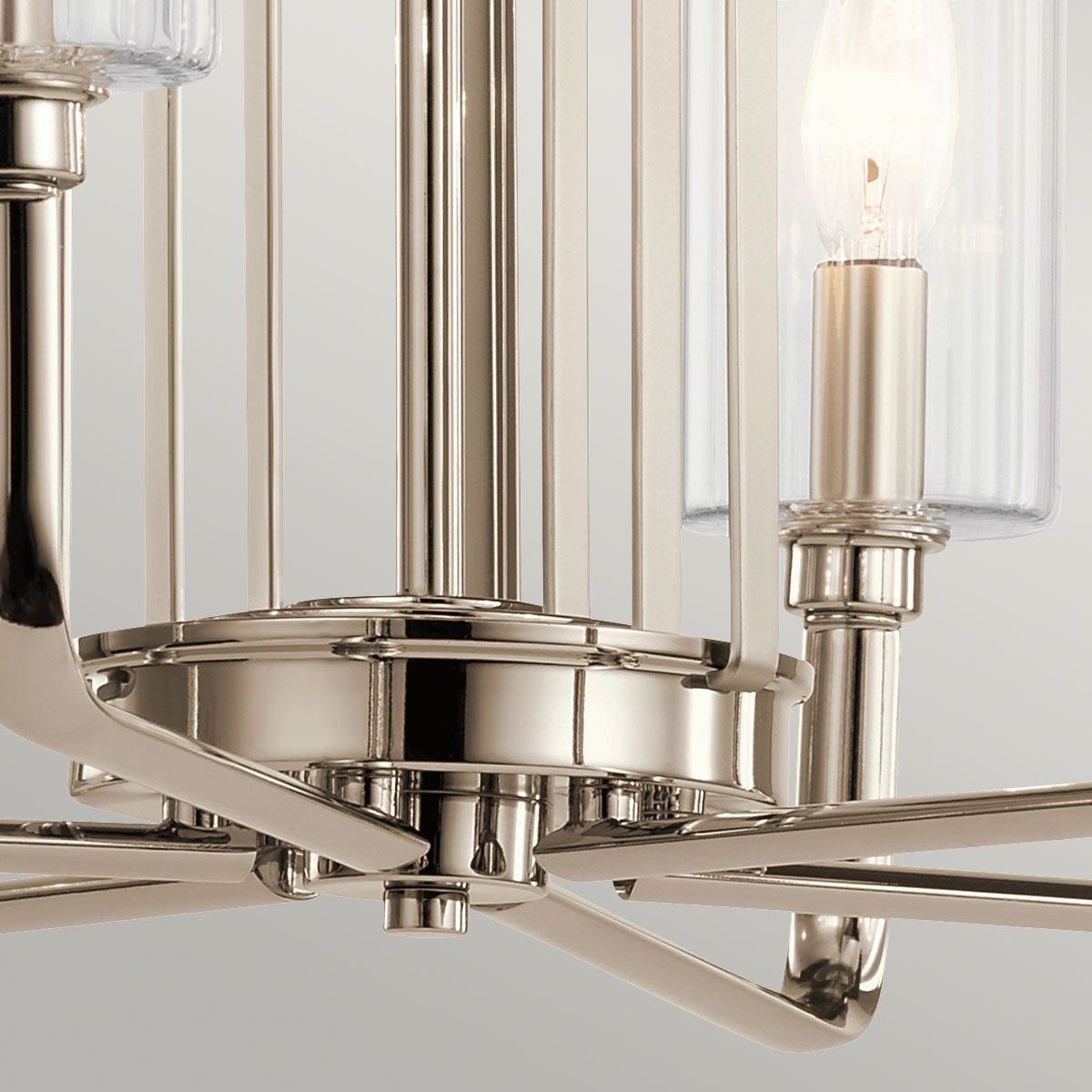 Kimrose 6 Light Nickel Chandelier