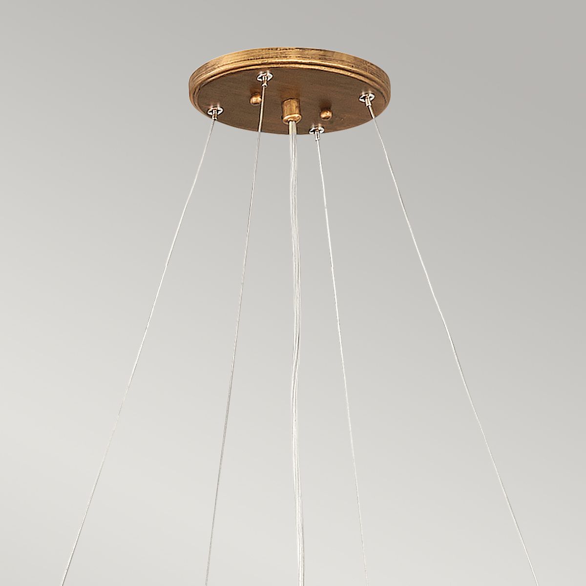 Laguna 8 Light Gold Ceiling Pendant Light