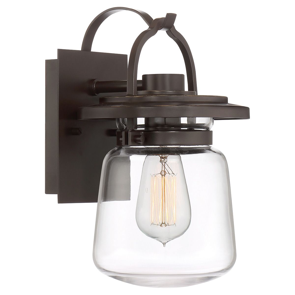 Lasalle 1 Light Small Bronze Outdoor Wall Lantern QN-LASALLE-S-WT by Quoizel