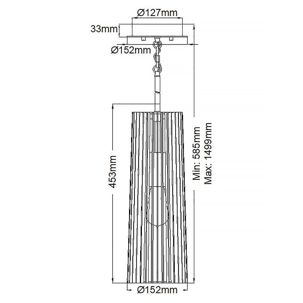 Linara 1 Light Modern Pendant