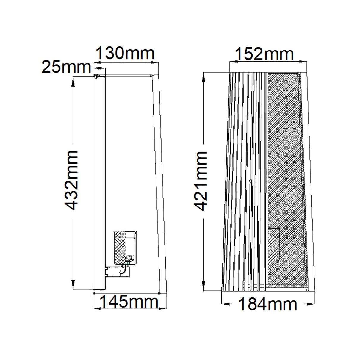 Linara 1 Light Modern Wall Light