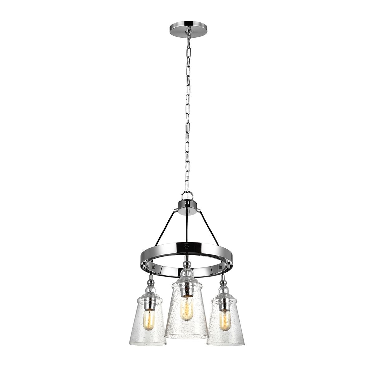 Loras 3 Light Chrome Chandelier By Quintiesse Lighting QN-LORAS3
