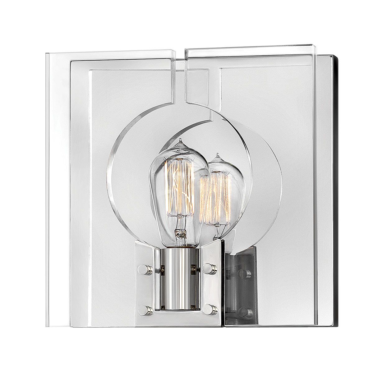 Ludlow 1 Light Polished NIckel Modern Wall Light QN-LUDLOW1-PN by Lisa McDennon by Hinkley