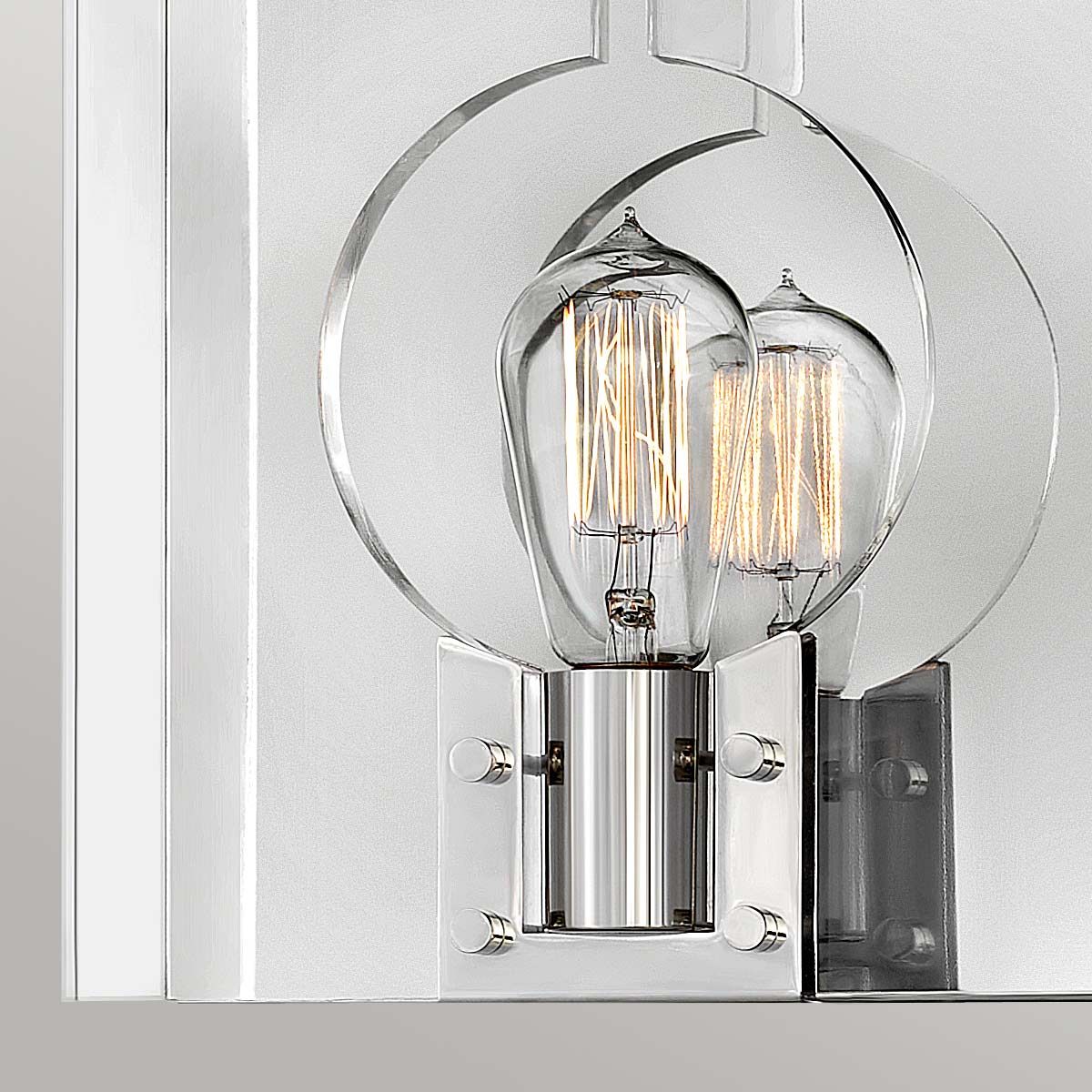 Ludlow 1 Light Polished NIckel Modern Wall Light
