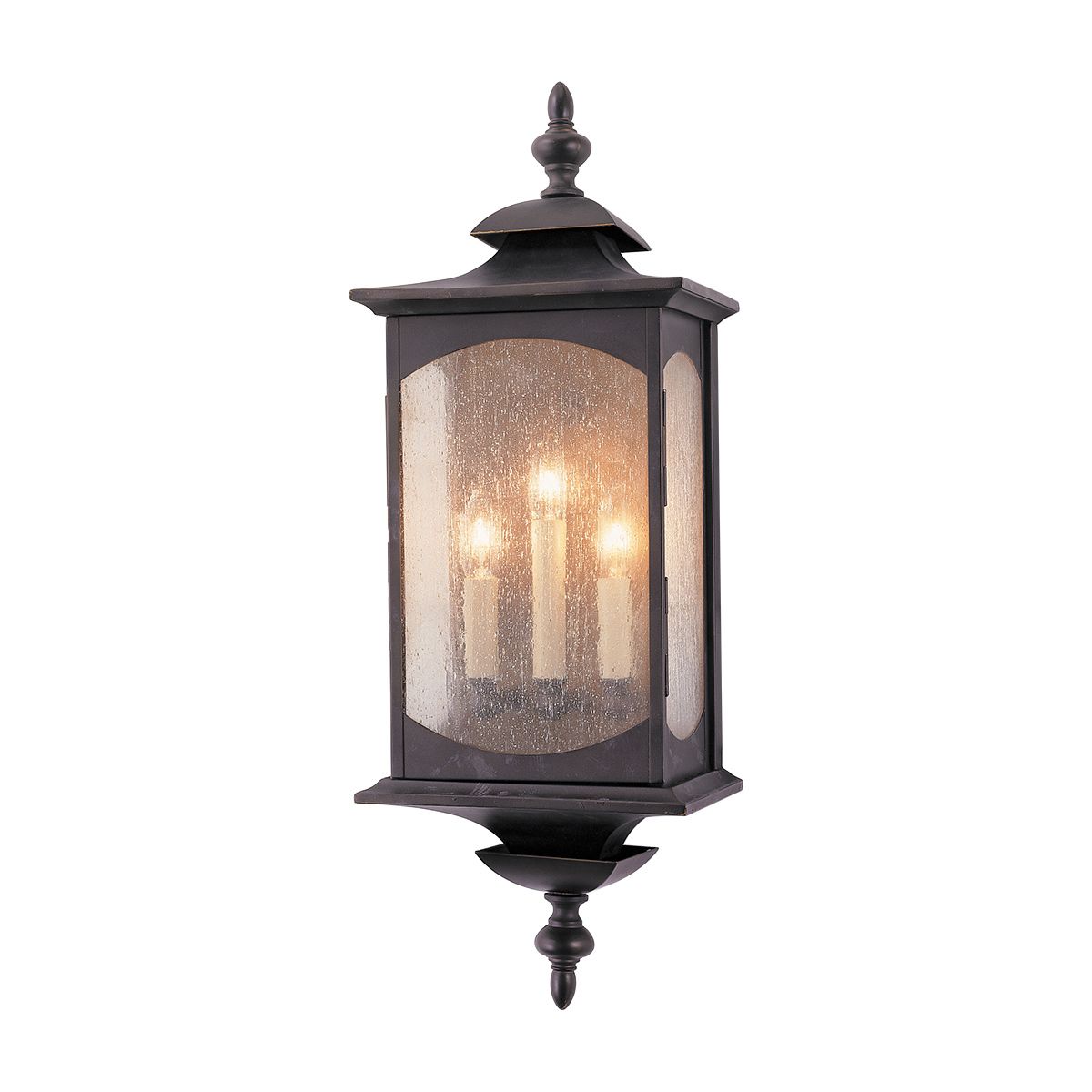 Market Square 3 Light Bronze Outdoor Wall Light QN-MARKET-SQUARE-L by Feiss