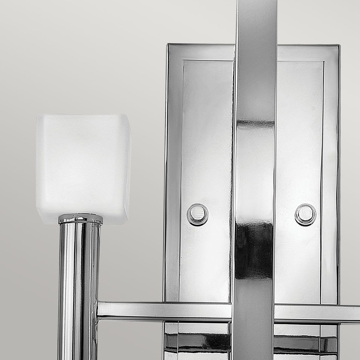 Mondo 2 Light Polished Nickel Art Deco Wall Light