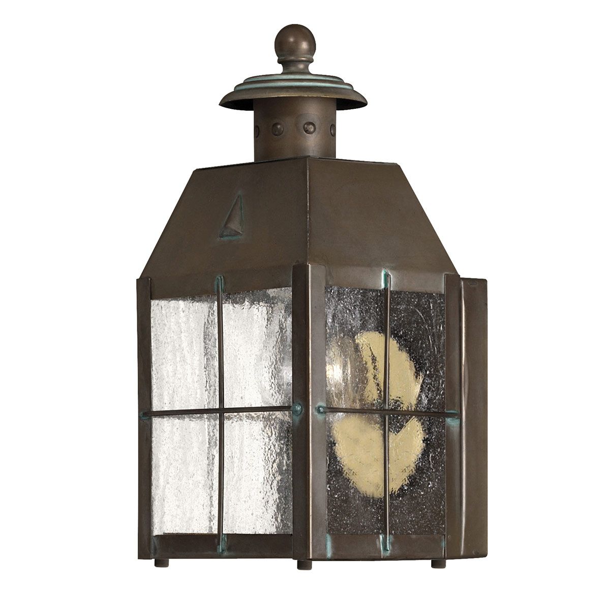 Nantucket 1 Light Extra Small Brass Outdoor Wall Lantern QN-NANTUCKET-XS-AS by Hinkley