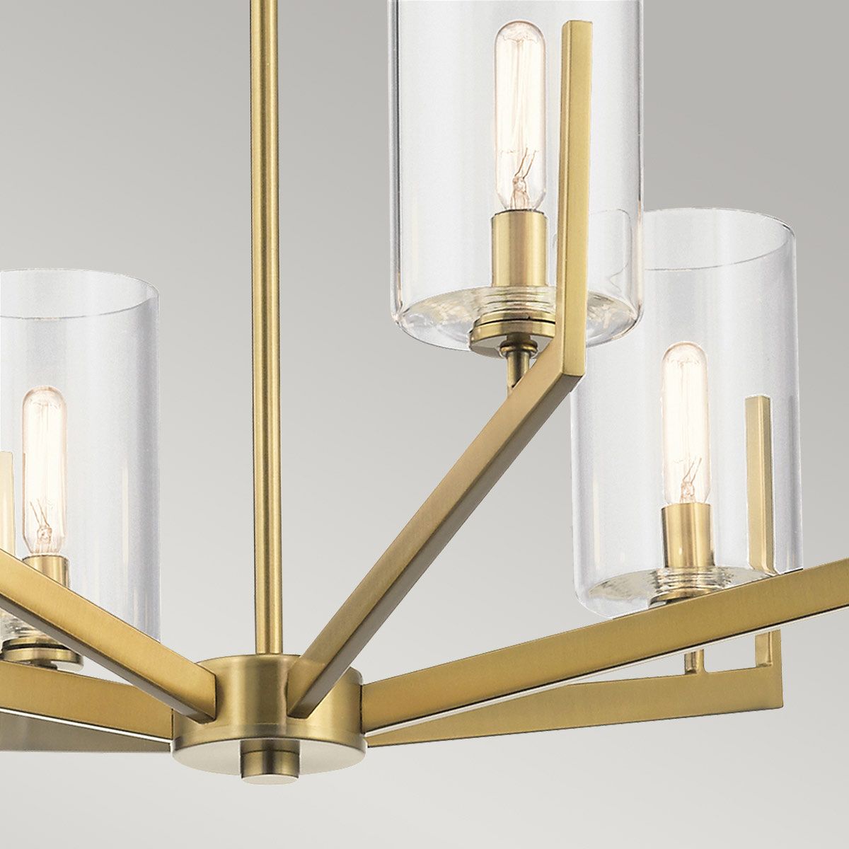 Nye 6 Light Brass Chandelier-OPEN-BOX-50-040626