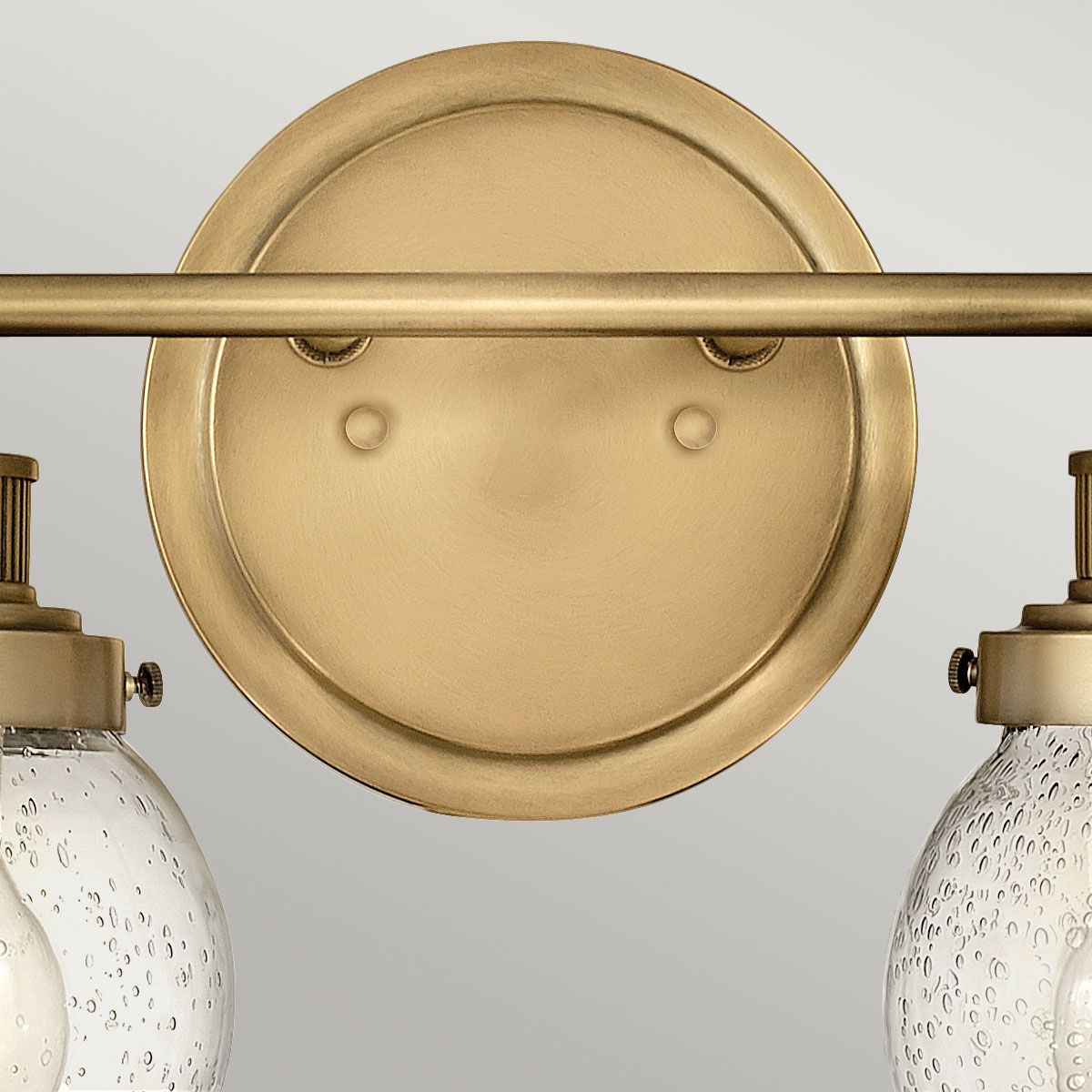 Poppy 2 Light Brass Bathroom Wall Light