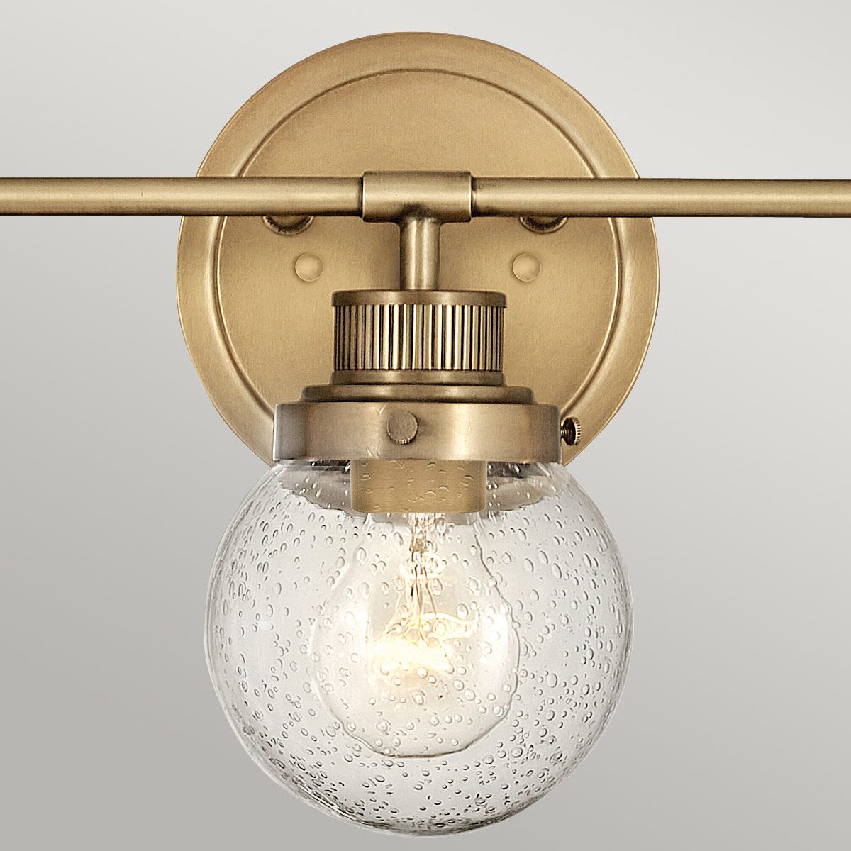 Poppy 3 Light Brass Bathroom Wall Light