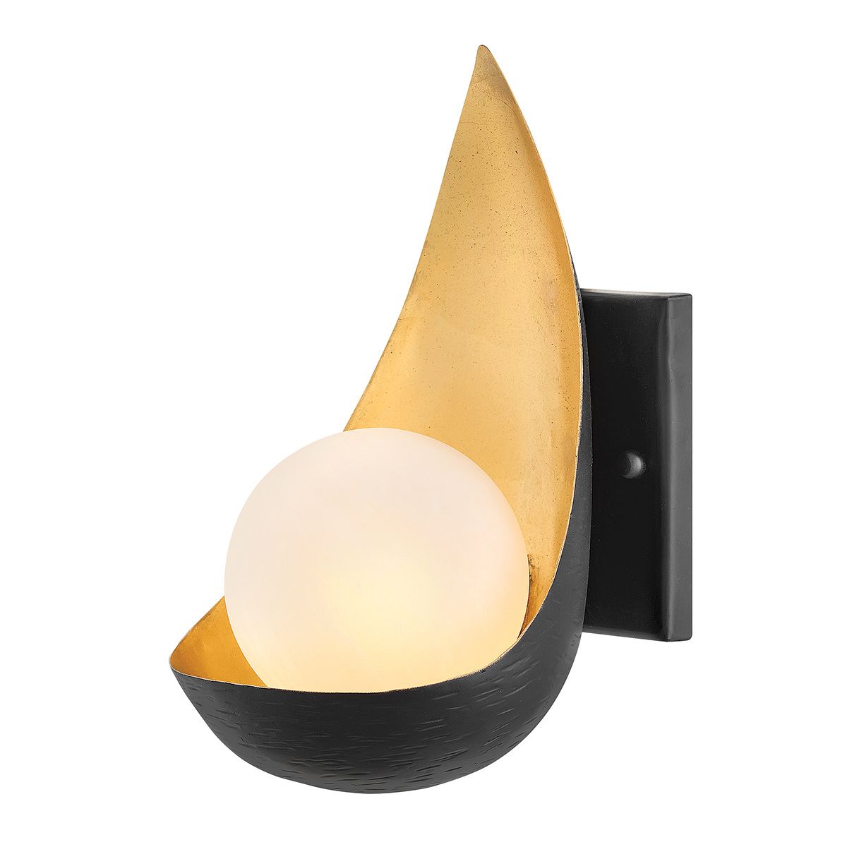 Ren 1 Light Black & Gold Modern Wall Light QN-REN1 by Lisa McDennon by Hinkley
