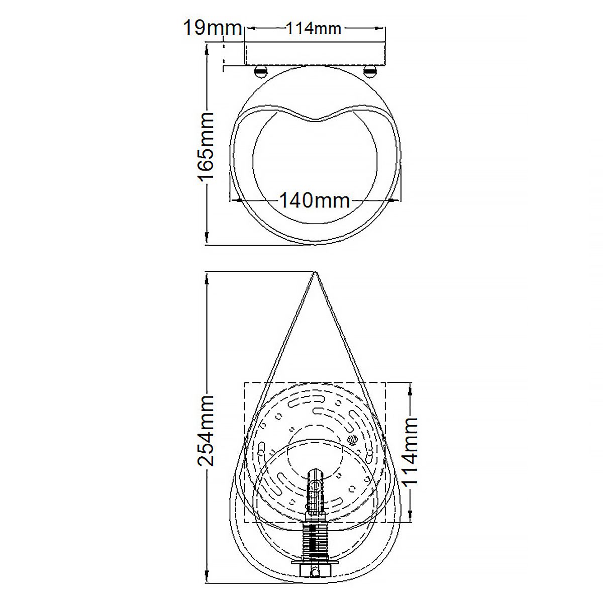 Ren 1 Light Black & Gold Modern Wall Light