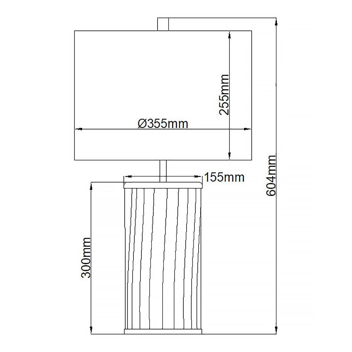 Reno Green Glass & Aged Brass Table Lamp