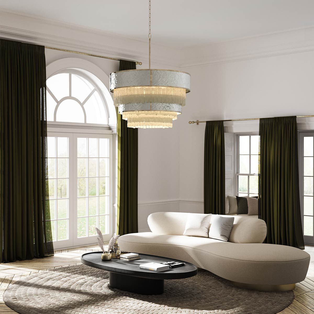 Reverie 12 Light Gold Pendant Light