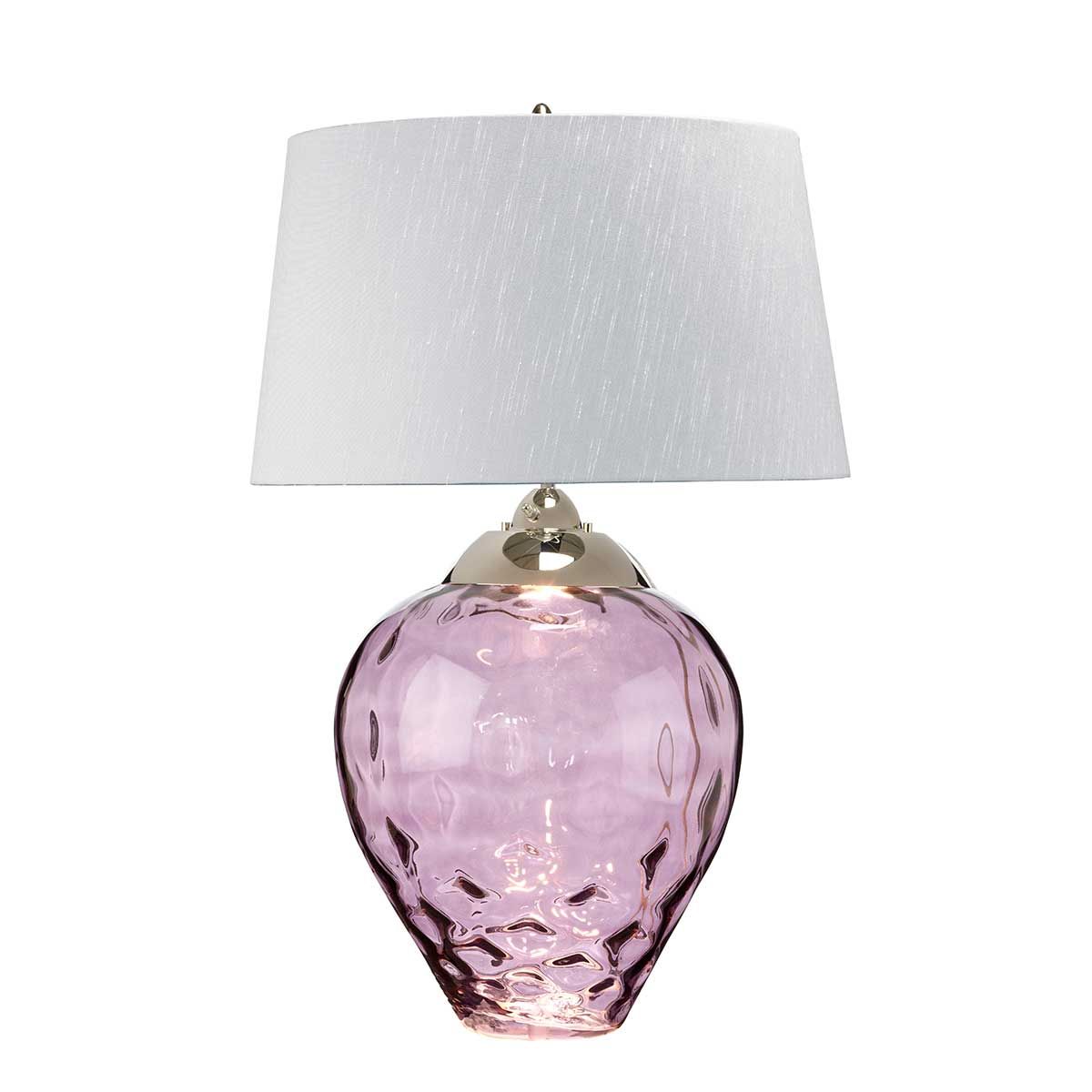 Samara Large Plum Glass Table Lamp