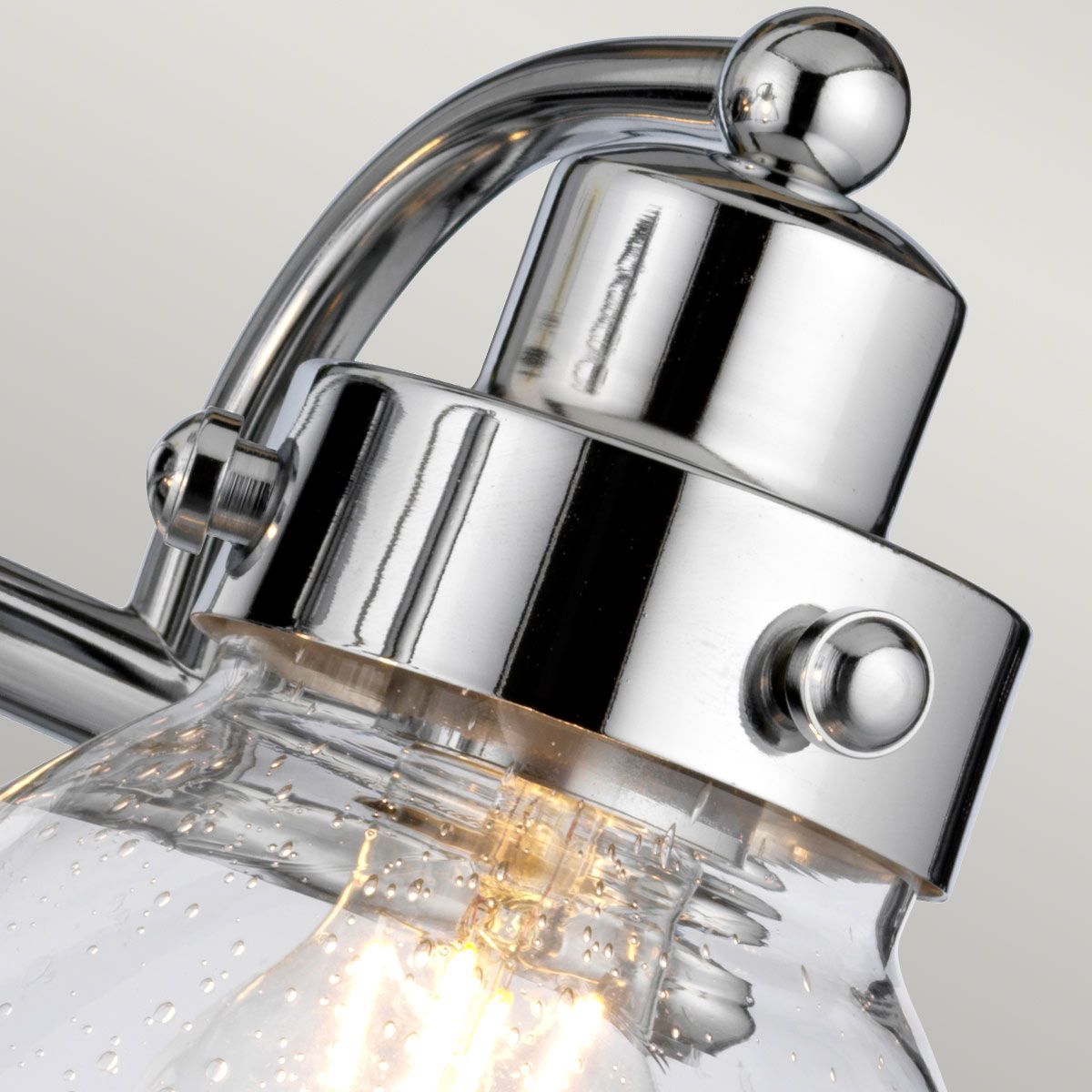 Scholar 2 Light Polished Chrome Bathroom Wall Light