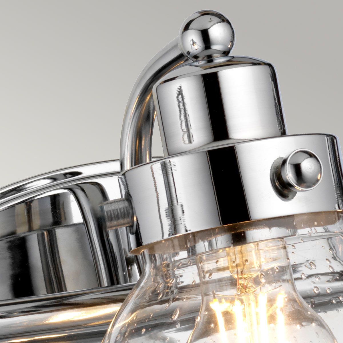 Scholar 3 Light Polished Chrome Bathroom Wall Light