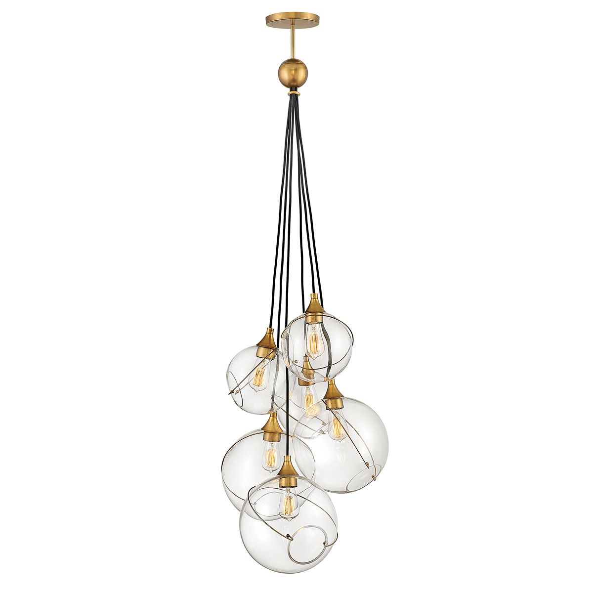 Skye 6 Light Ceiling Pendant Light By Quintiesse Lighting QN-SKYE-6P