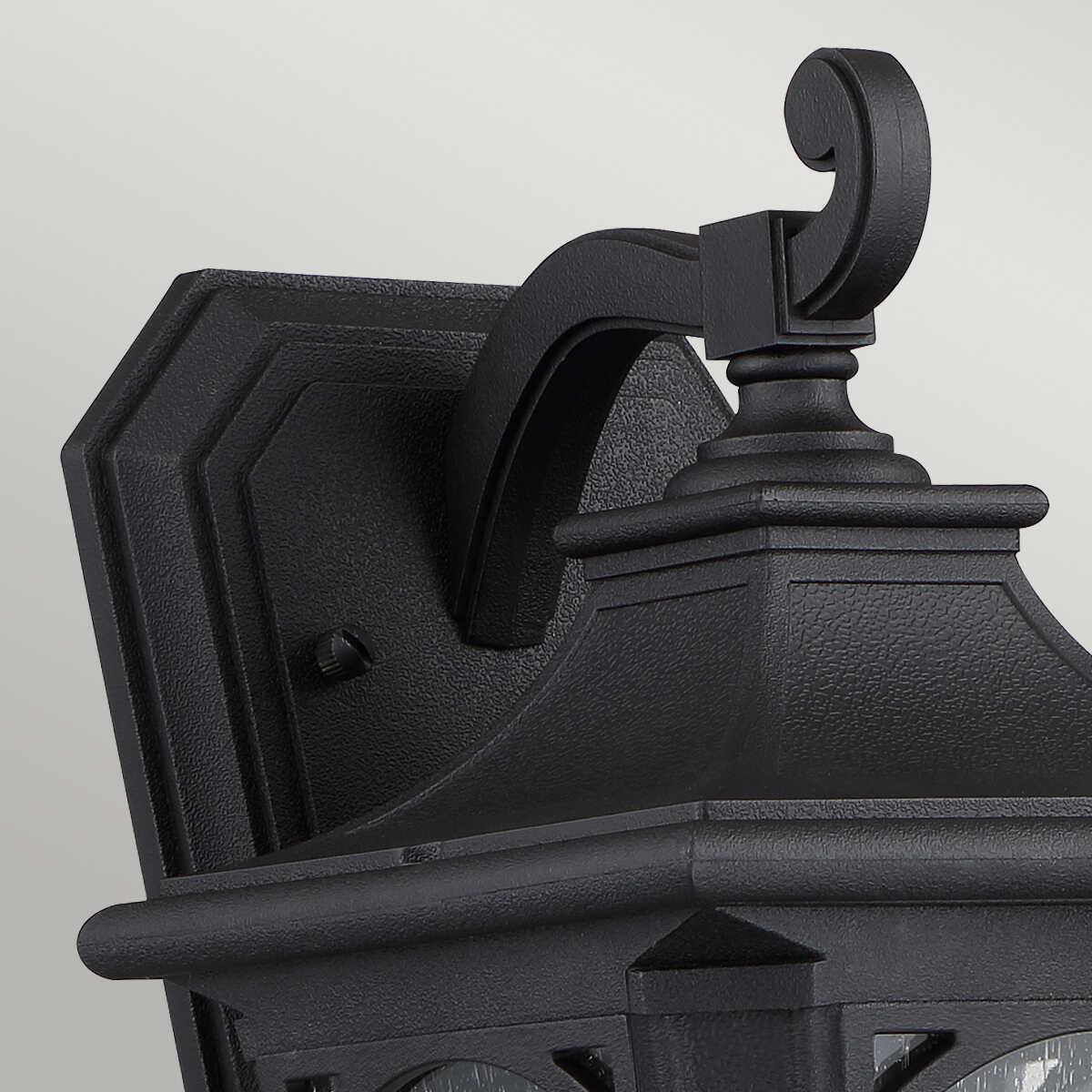Quoizel Bedford Small Black Outdoor Wall Light-wh-20-091026