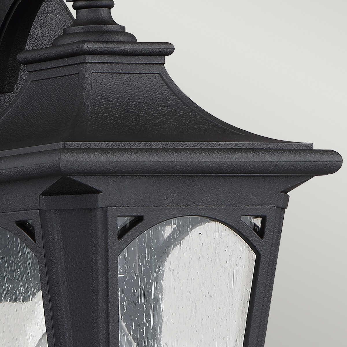 Quoizel Bedford Small Black Outdoor Wall Light-wh-20-091026