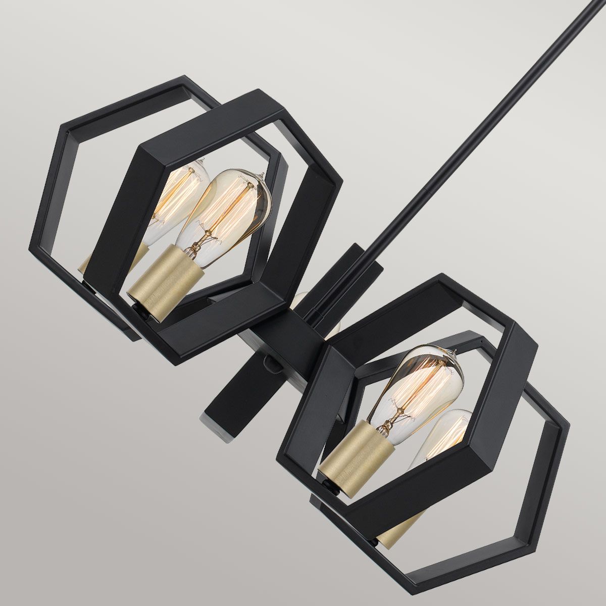 Bismarck Black 5 Light Chandelier