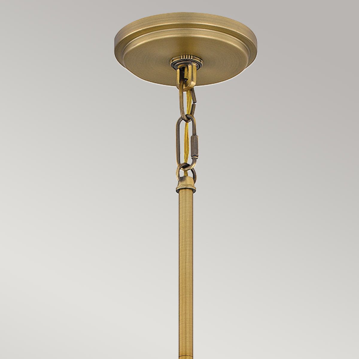 Quoizel Brecken Aged Brass and faux Alabaster glass Shade Ceiling Pendant Light