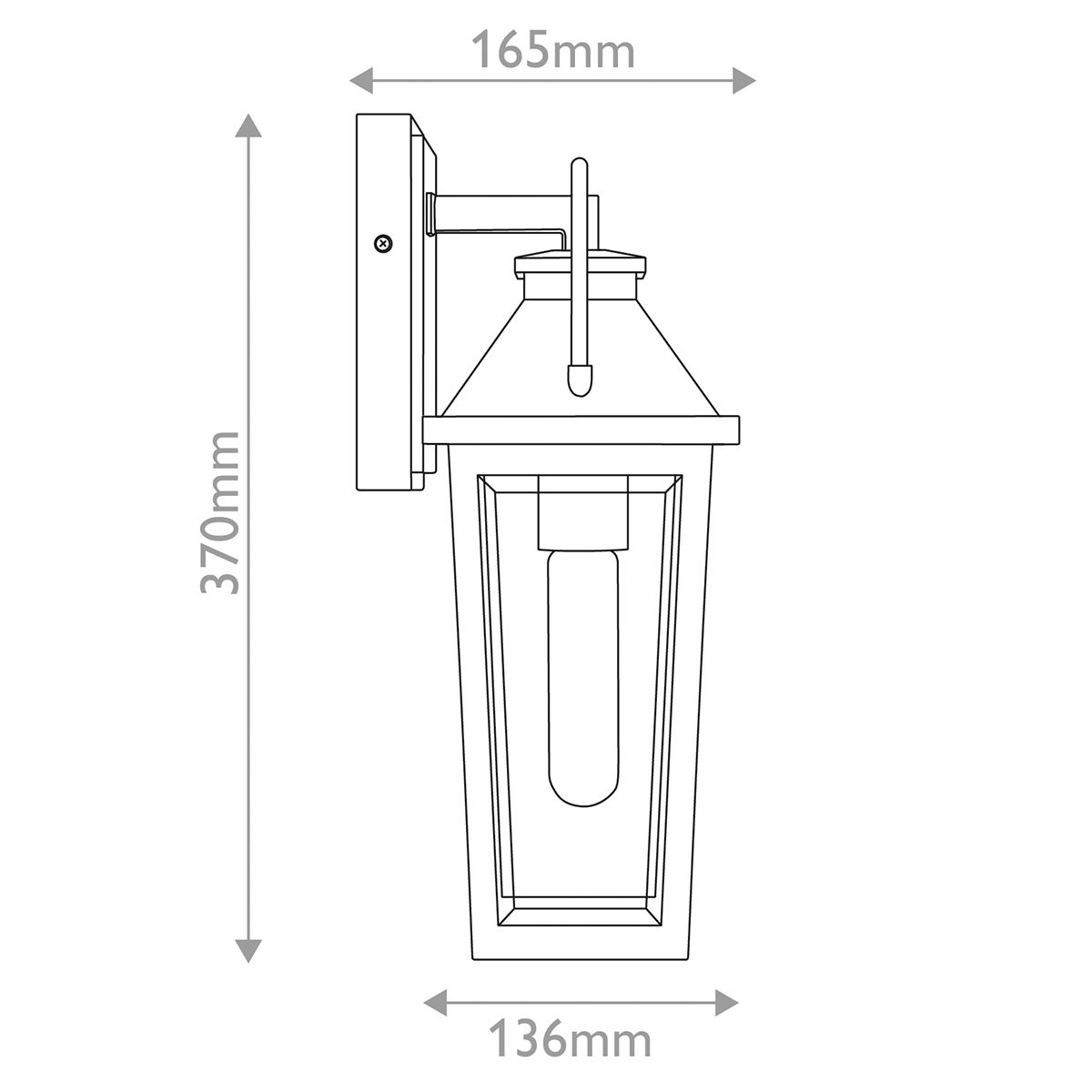 Quoizel Buckley Coastal 1 Light Small Outdoor Wall Lights Lantern