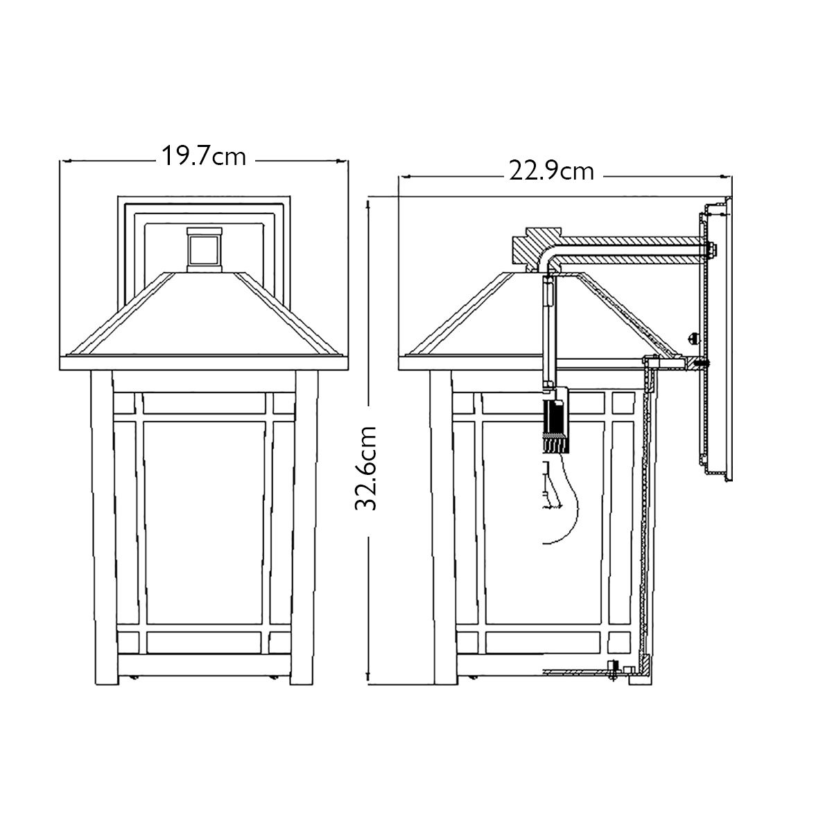 Quoizel Cedar Point 1 Medium Large Outdoor Wall Light