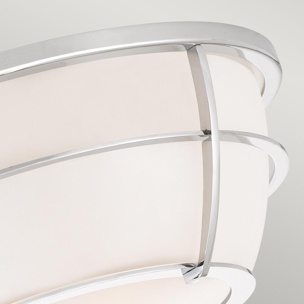 Quoizel Chance 2 Light Flush Chrome Bathroom Ceiling Light