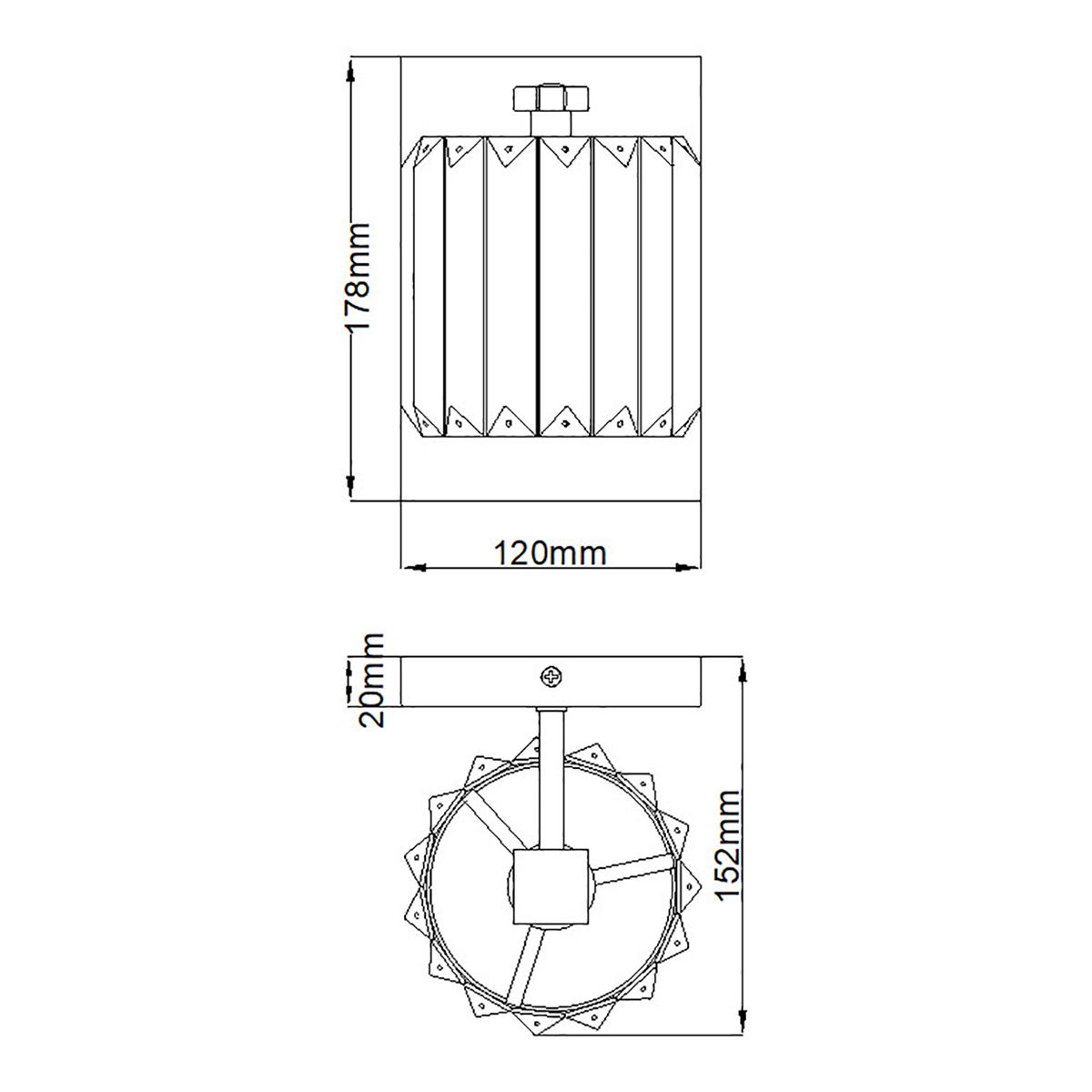 Quoizel Divine Chrome Bathroom Wall Light - Crystal Glass