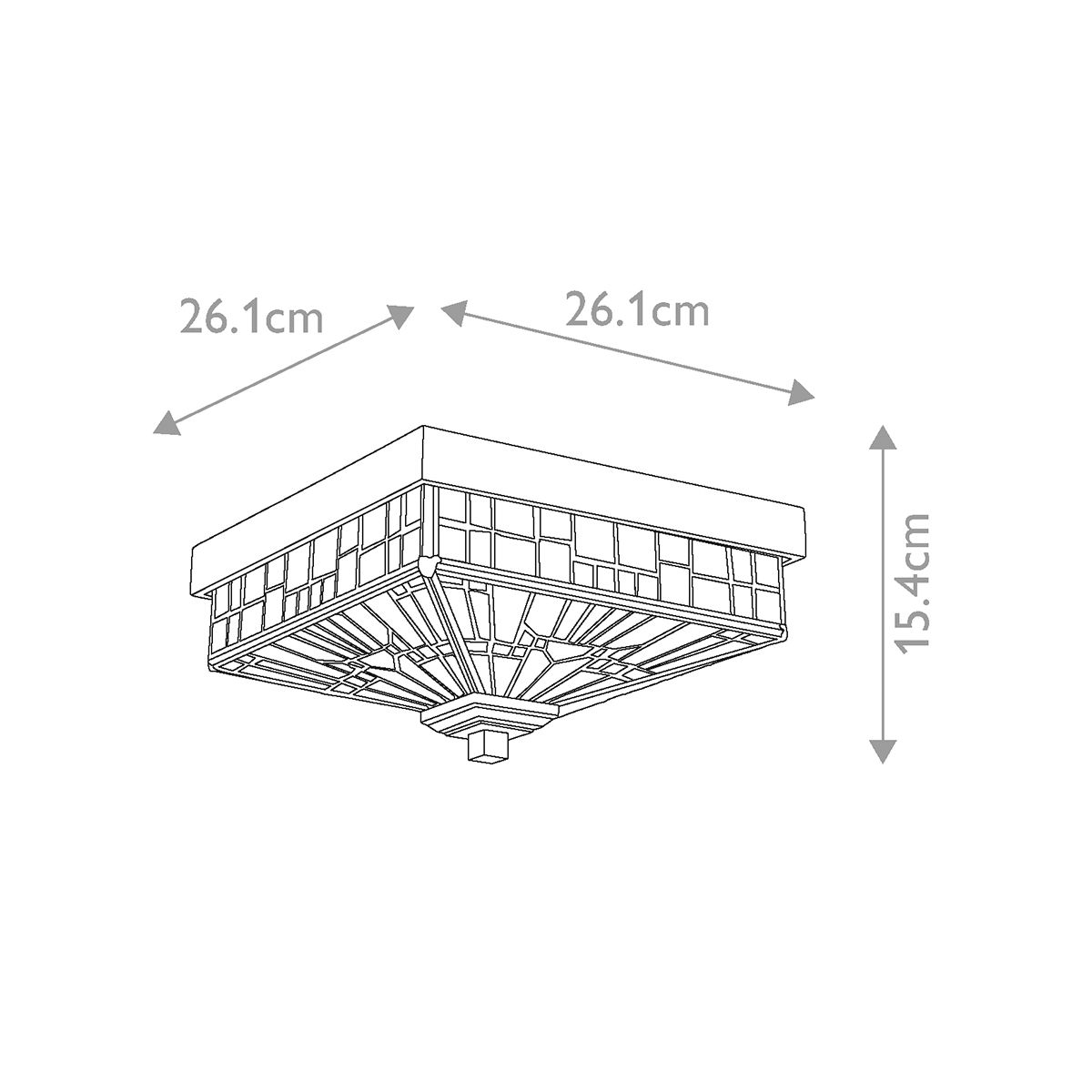 Quoizel Inglenook Tiffanyt Outdoor Porch Ceiling  Light