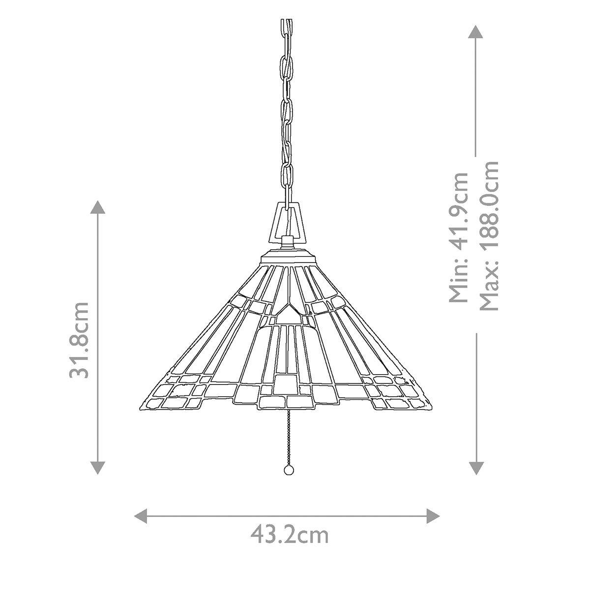 Quoizel Inglenook Tiffany Ceiling Light